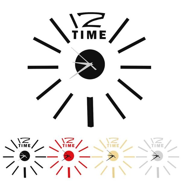 

wall clocks clock stickers roman numerals decal modern home decor diy