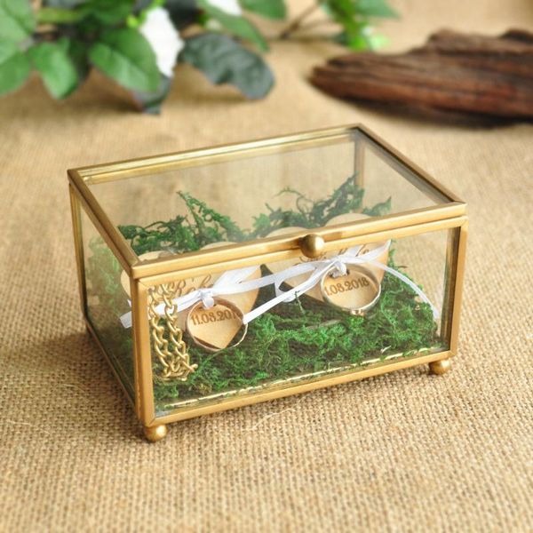 

other event & party supplies personalized hexagon glass ring box for wedding ceremony,engagement holder,custom modern holder proposal engagm