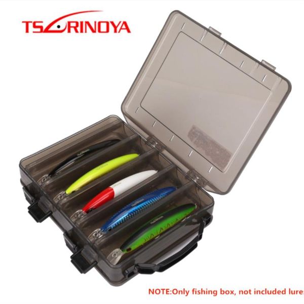 

fishing accessories tsurinoya lure box 20*15.2*4.8cm double side large capacity tackle portable pesca