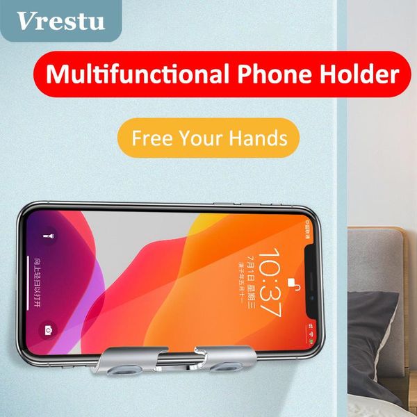 

cell phone mounts & holders holder wall mounted organizer storage box remote control plug cellphone hanging stand bracket hooks charging doc
