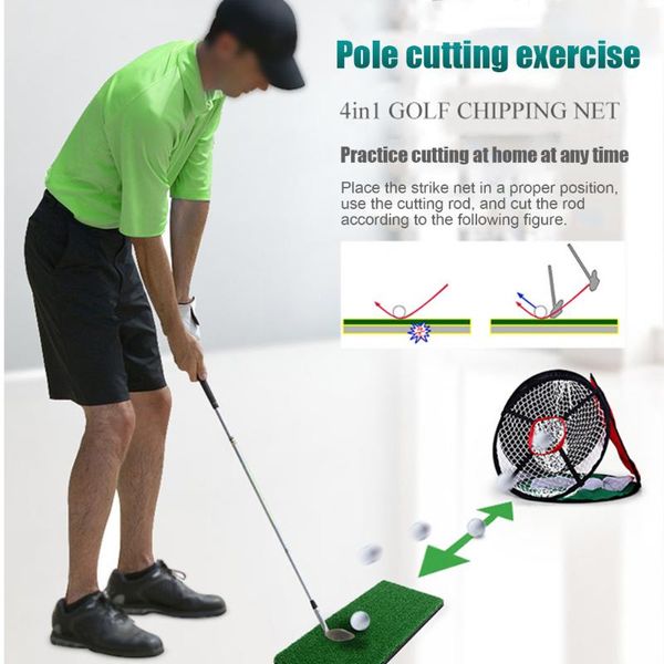 

golf training aids practice cutting net aid 4 sides hitting pitching networks