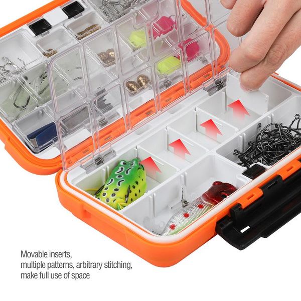 

toio capacity 24/28 grid gear accessories waterproof hook supplies tool fishing box tackle
