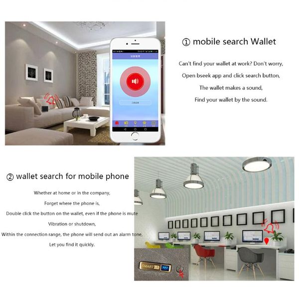 

tracking usb charging retro bluetooth smart locator finder solid short type travel storage men wallet compartment anti lost wallets, Red;black