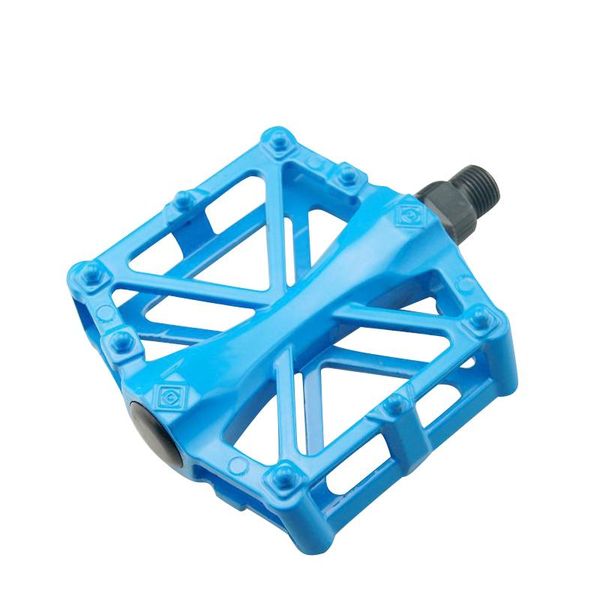 

bike pedals 9/16 for mtb mountain road bicycle flat pedal16 anti-skid pins universal aluminum alloy platform pedal travel cycle