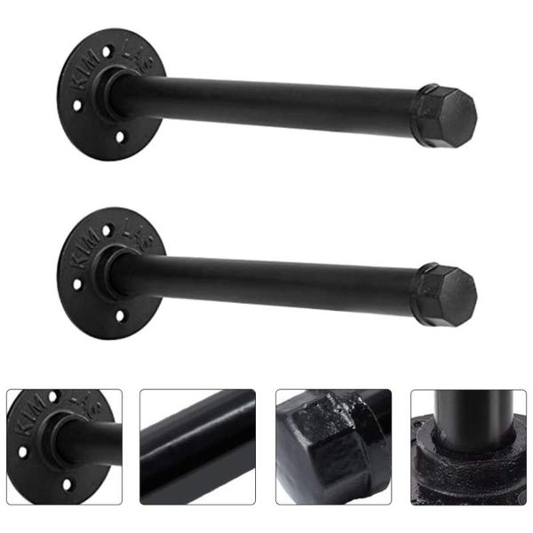 

frames 2pcs iron art pipe shelf brackets useful wall mounted shelving for home