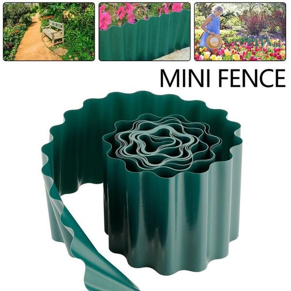 

fencing, trellis & gates 10cm plastic lawn border fence garden grass edge wall roll retaining board easy install