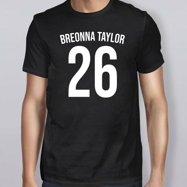 

breonna taylor 26 say her name t-shirt, White;black