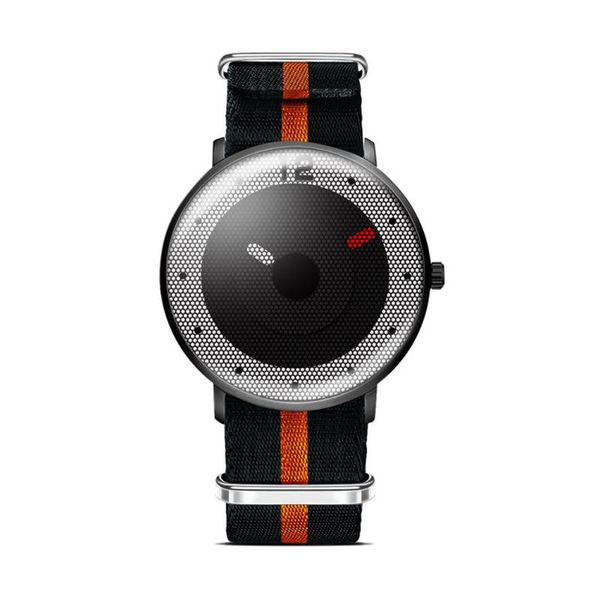 

wristwatches 2021 brand fashion casual men watch nylon strap waterproof multifunctional quartz unique mesh erkek kol saati, Slivery;brown
