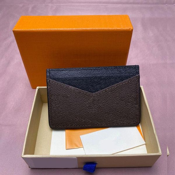 

card holders brand real leather bag clip business, Brown;gray