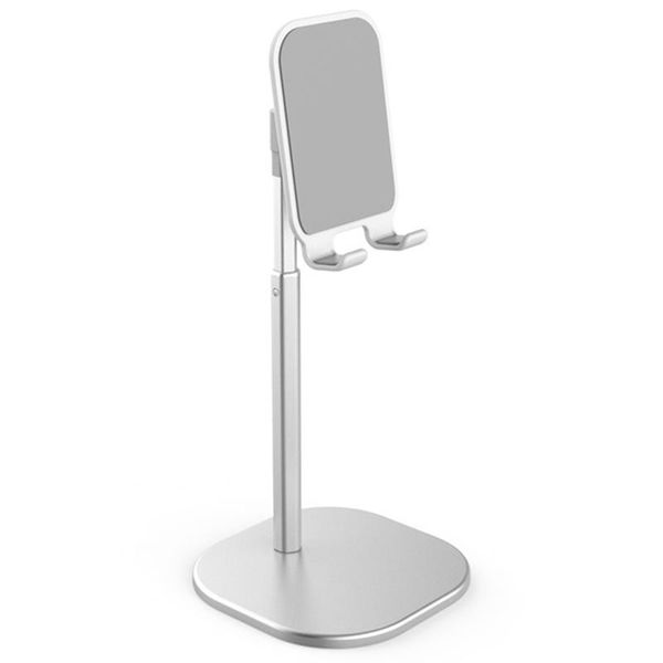 

universal desk cell phone holder for mobile tablet deskcellphone stand silver mounts & holders