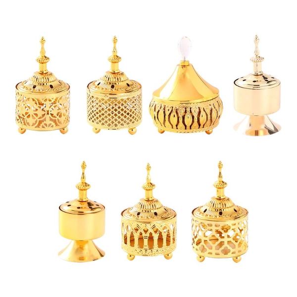 

fragrance lamps vintage hollow out incense burner middle east european style metal crafts carved arabian retro holder decoration