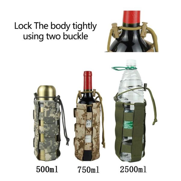 

hydration packs tactical molle water bottle pouch oxford military canteen cover holster outdoor travel kettle bag with system