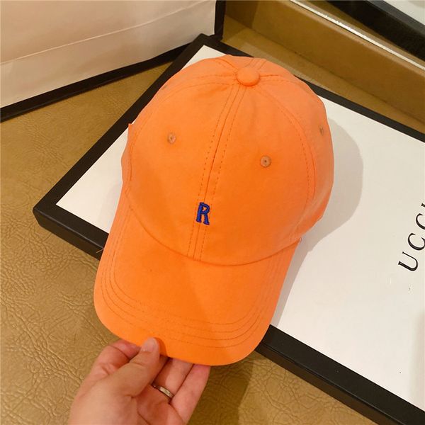 

cap female couple makaron letter embroidery baseball cap, Yellow