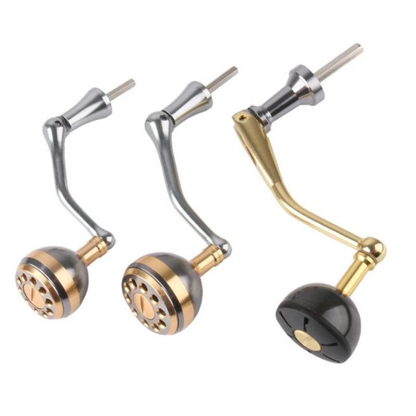 

fishing reel handle rocker arm cnc metal foldable wheel diy replacement accessories baitcasting reels