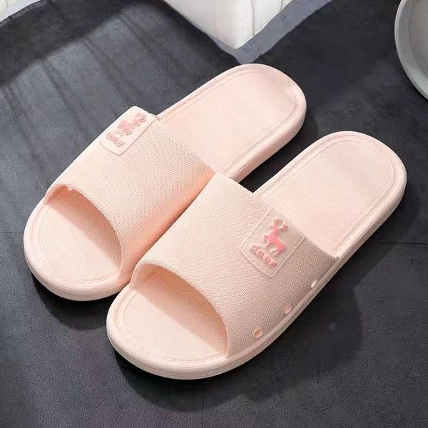 

sandals home slippers women's shoes indoor bathroom couple and men's summer, Black