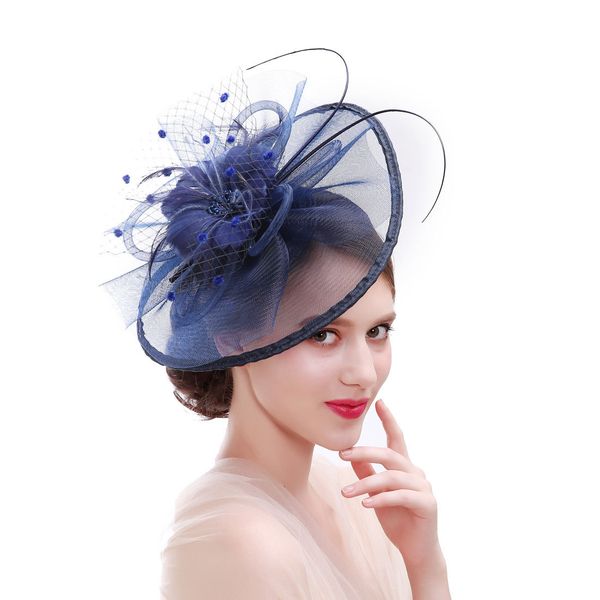 

hats modern est colorful feather fascinator hats for church wedding party evening prom popular ladies headband, White