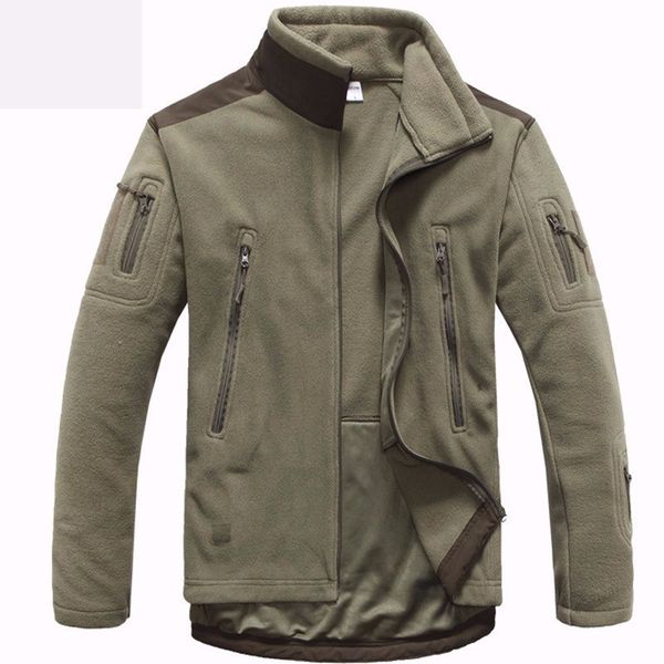 

men's jackets main imports: military shark men's warm coat tactical combat wool soft shell, Black;brown