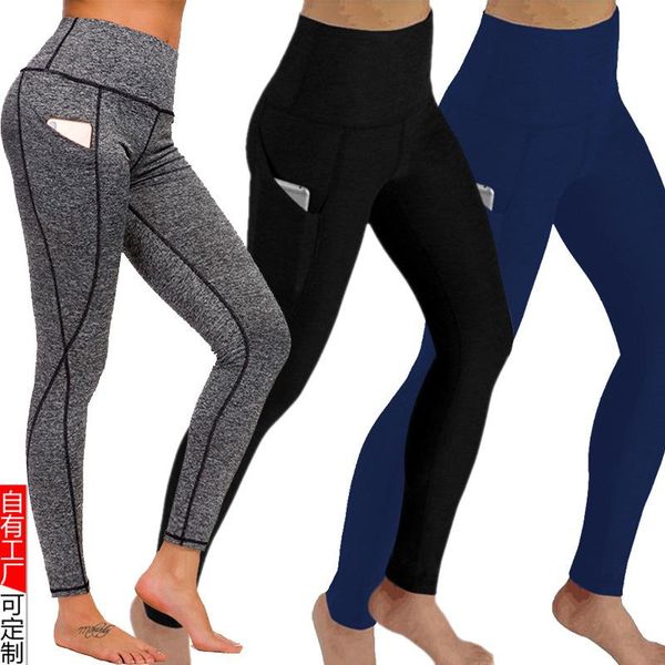 

seamless women yoga pant side phone pocket legging girl fitness pants for gym exercise sport running jogging outfits, White;red