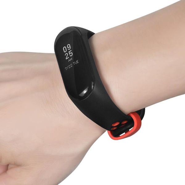 

watch bands latest breathable bracelet replacement soft silicone sport band straps wristbands accessories for mi 5, Black;brown