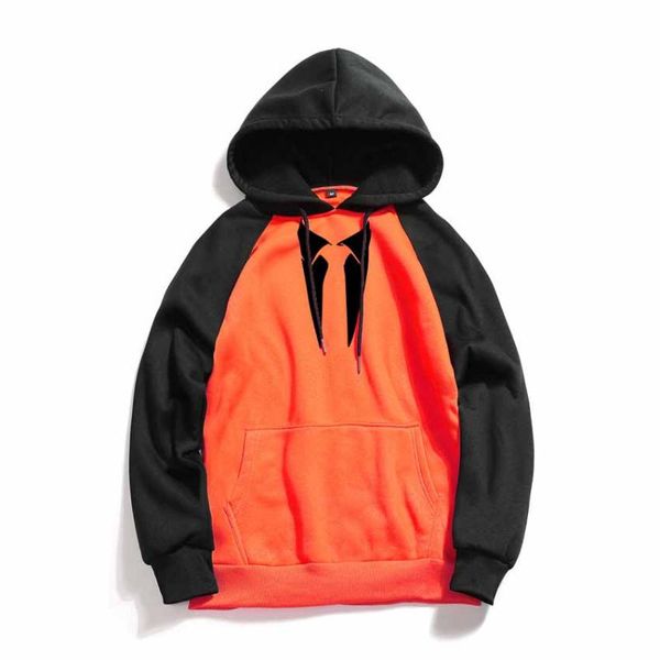 

men's sweatshirts long sleeves fall spring casual hoodie boys' shirts sport spliced men hoodies &, Black