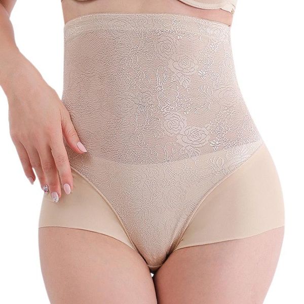 

women's shapers high waist panties women body control pants shaper belly breathable seamless ice silk underwear losing weight briefs&#0, Black;white