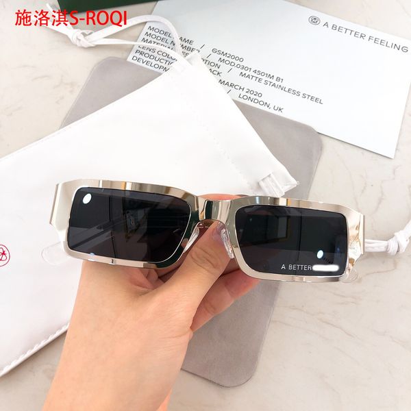 

design sunglasses roqi fashion 2021 new product better personalized metal women's men's (with box), White;black