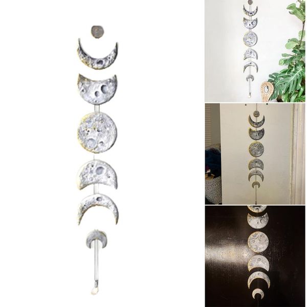

decorative objects & figurines moon phase wall hanging ornament exquisite r resin pendant aesthetic decors h88f