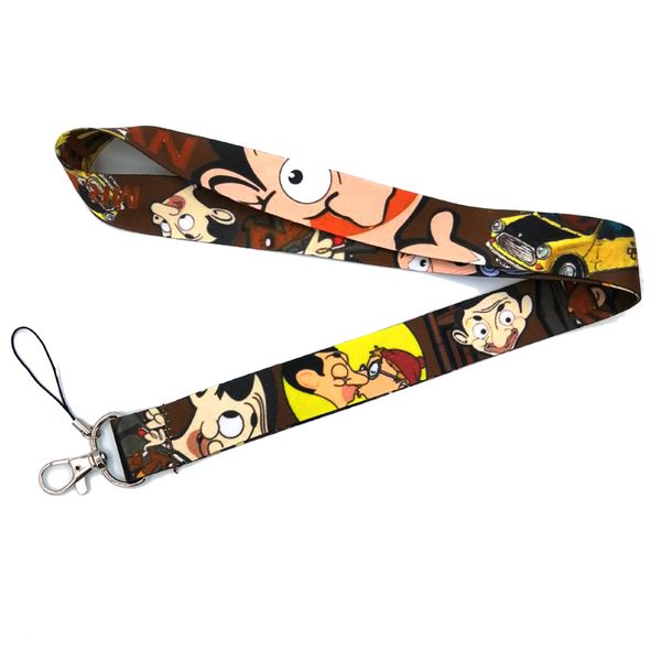 100 pcs REVOOLY RE28 Mr.Bean Dos Desenhos Animados Chaveiro Colar Anime Desenhos Animados Pessoas Neck Strap Lanyard ID Badge Holder Chaveiros