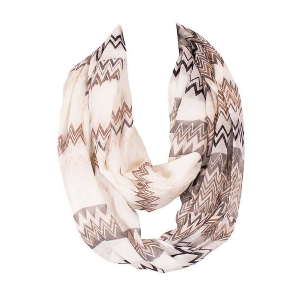 

scarves 3 colors fashion infinity scarf women wave stripe winter warm knitted ring neck small 180*65cm, Blue;gray