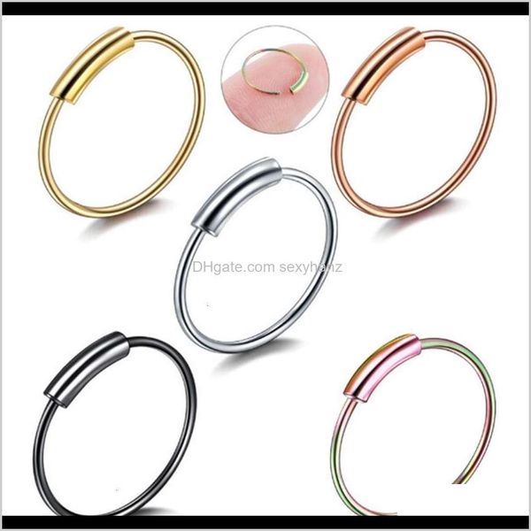 

rings studs yuchun punk body piercing round electroplated nose ring breast and earring aavnk cod75, Silver