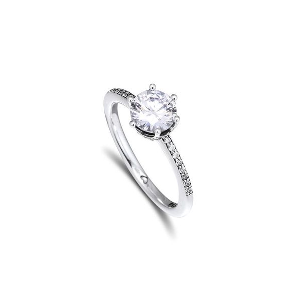 

cluster rings sparkling crown ring 925 sterling silver jewelry wedding for women men part gift bijoux r211a, Golden;silver