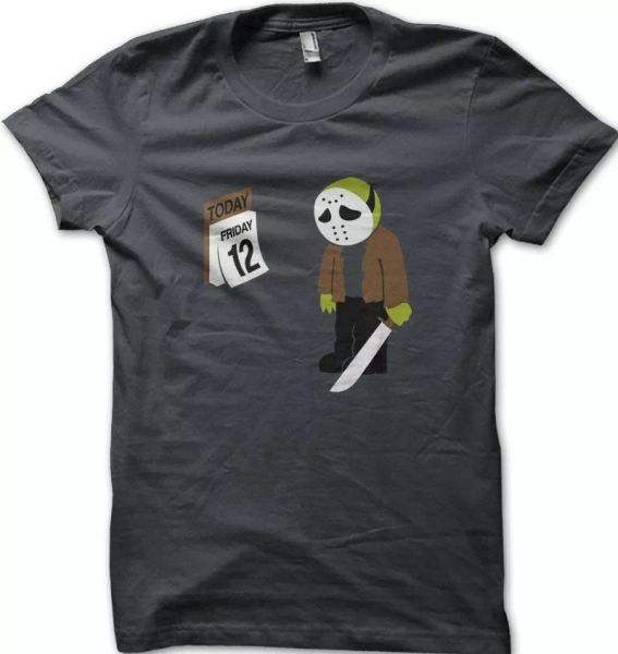 

friday 13th jason funny printed t-shirt 5317, White;black
