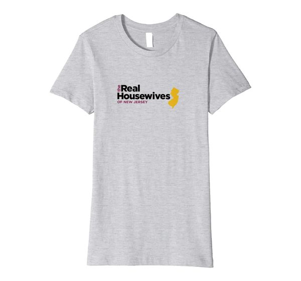 

womens the real housewives of new jersey premium t-shirt, White;black
