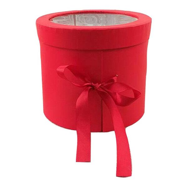 

gift wrap double layers round rotating box flower packing diy gifts