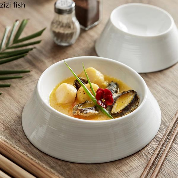 

dishes & plates creative white shaped dinner plate salad dessert western ceramic cooking soup bowl el restaurant tableware kitchen tool