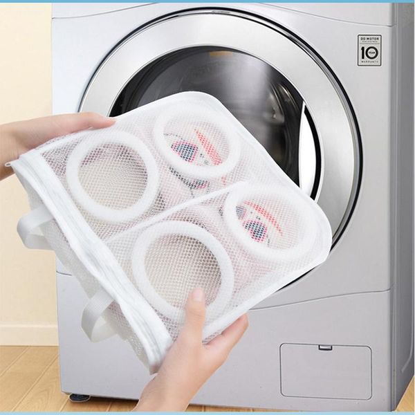 

laundry bags 1pc shoes bra washing hanging bag dry sneaker mesh home using clothes net protect wash