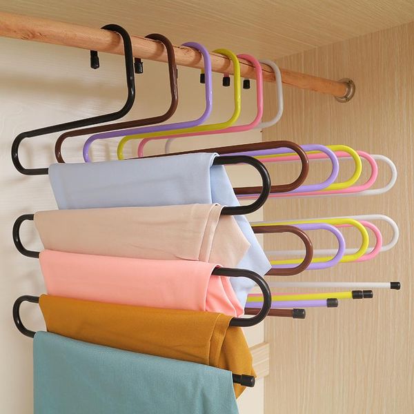 

hangers & racks home essential multi function magic s type clothes hanger / pants rack clip hang storage