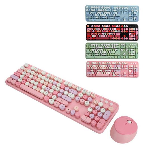 

2.4ghz wireless 104 key keyboard and mouse set office deskcute for computer keyboards