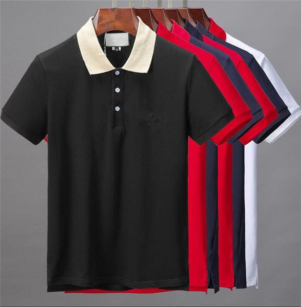 

brand polos shirts men's t-shirt, cotton poloss shirt, solid color short-sleeved length breathable street wear, bla, White;black