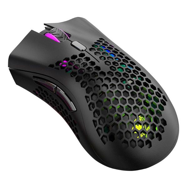 

wolf) x3 lightweight wireless gaming mouse e-sports rgb luminous hole mice