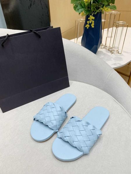 

slippers 2021 genuine leather summer women lady sandal luxury shoes designers, Black