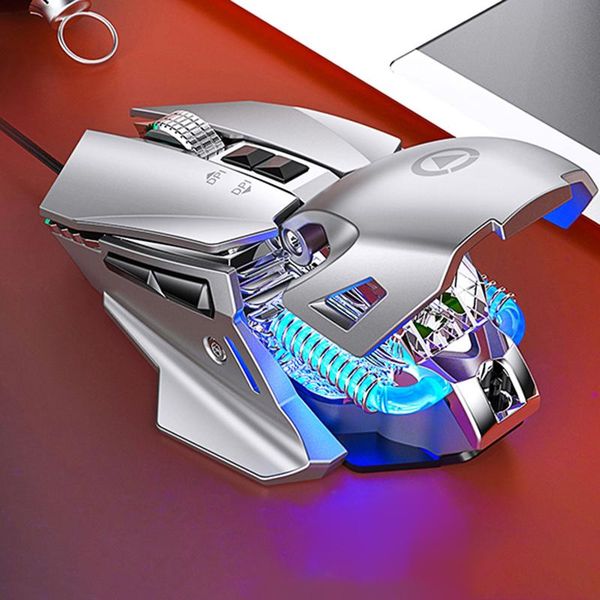 

mice 7200dpi colorful water-cooled light mechanical mouse rgb led gaming computer lapaccessory