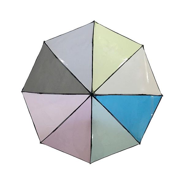 

umbrellas transparent large umbrella rainbow automatic summer folding clear women windproof beautiful sombrinha rain gear ae50ub