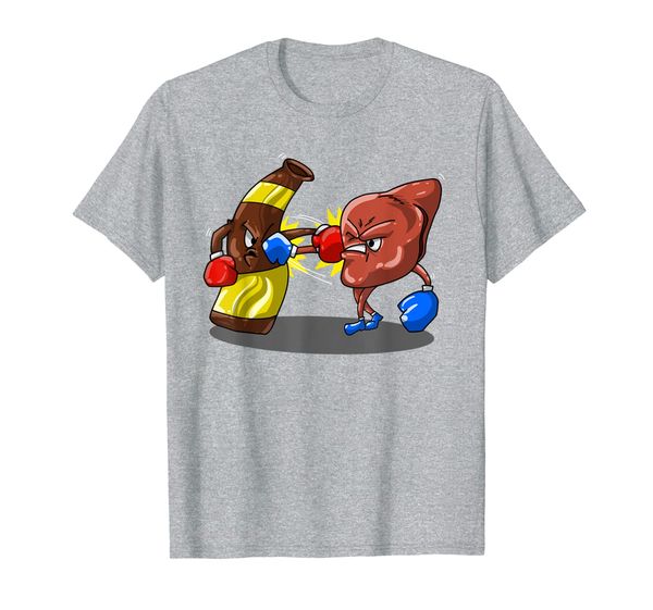 

funny beer liver boxing | cute drinkers father's day gift t-shirt, White;black