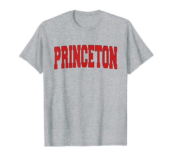 

princeton nj new jersey varsity style usa vintage sports t-shirt, White;black