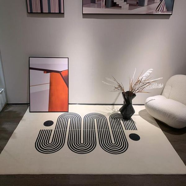 

carpets luxury nordic thicken non slip floor carpet for living room modern geometric bedroom bedside area rug sofa mat tapis large size