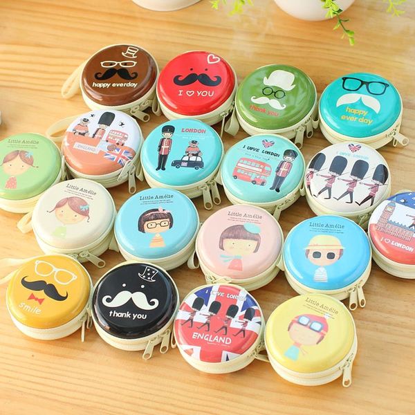 

wallets south korea creative cute girl cartoon student purse mini coin bag children small fresh zero wallet, Red;black