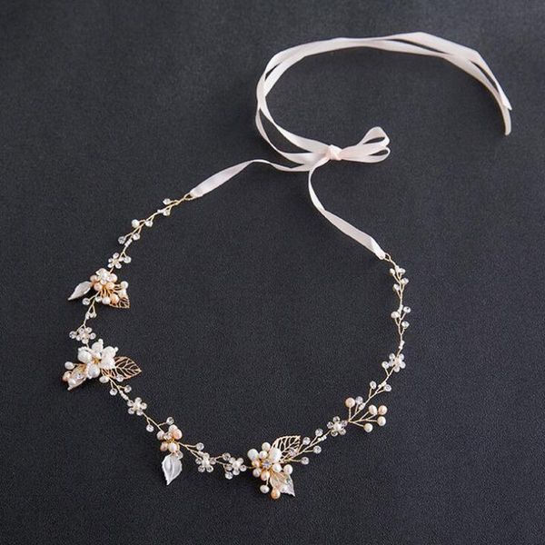 

hair clips & barrettes bridal wedding hairwear fashion rhinestone freshwater pearl headband handmade accessories jewelry, Golden;silver