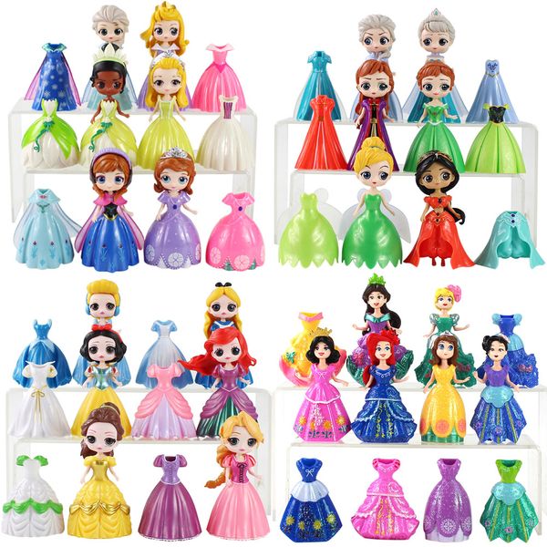 

magic clip princess figures magiclip dress pvc model toys