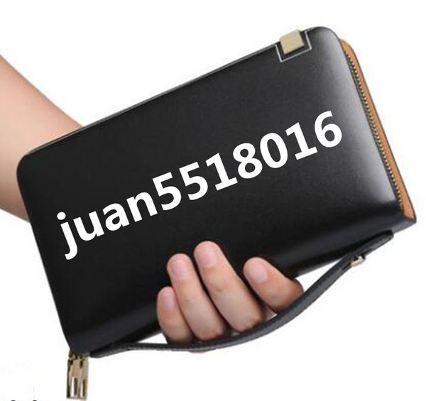 

men leather brand classic wallet casual long card holder holder pocket fashion wallets men wallet serial number